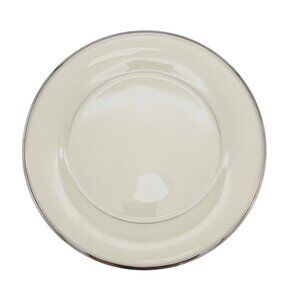 Lenox Solitaire Ivory Dinner Plate w/ Platinum Trim 10.5'' China Replacement EUC